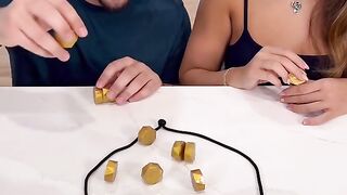 Matching game husband and wife enjoy