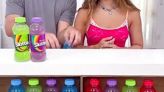 Skittles bottle matching game