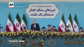 Iran's armed forces stage annual parade.