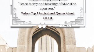 Today's Top 5 Inspirational Quotes About ALLAH 19