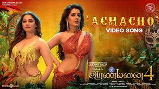 Achacho - Video Song _ Aranmanai 4  _ Sundar.C _ Tamannaah _ Raashii Khanna _ Hiphop Tamizha(4K_HD)