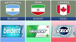 Chewing Gum From Different Countries