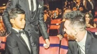 Ronaldo son meet messi????