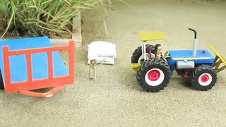 diy mini tractor trolley loading new technology - science project