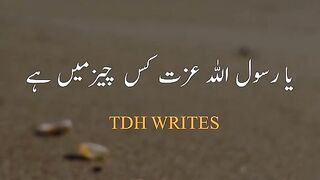 ایک صحابی نے حضور سے پوچھا عزت اور ذلت کے بارے میں تو حضور نے جاب دیا۔