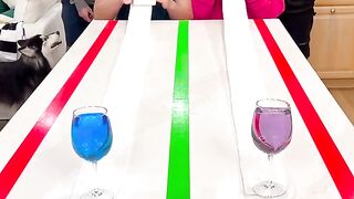 Full Glass Toilet Paper Race