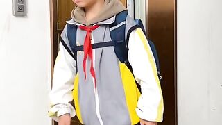Chinese Kid School Routine Short Video