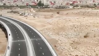 The northeastern orbital road Agadir / Dar Ben Sheikh Azrou Oued Souss Agadir projects #Agadir #agadir