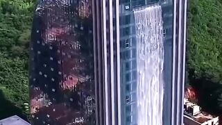 Artificial Water Fall from sky scraper
