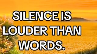 Learn to be silent