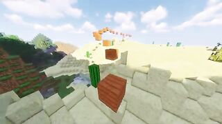 Minecraft parkour gameplay