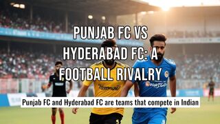Punjab FC vs Hyderabad FC A Football Rivalry#IndianFootball #ISL #ILeague #PunjabFC #HyderabadFC