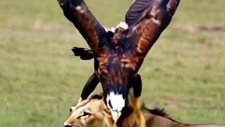 Loin and eagle