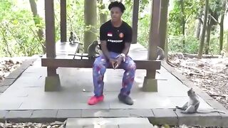Noway that monkey steals ishowspeed’s mic in Bali ???? #ishowspeed #bali #shorts