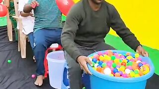 Bursting Balloon And Candy Pouring Challenge!