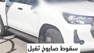 Watch the moment a heavy missile fell from southern Lebanon on the lower Galilee in northern Israel