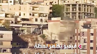 A video shows the moment a house suddenly exploded in Lebanon due to a wireless device inside