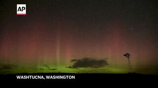 WATCH_ Northern lights shine over Washington state.