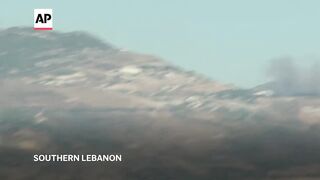 Smoke seen rising in southern Lebanon near border with Israel.