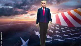 Donald trumpfunny catwalk 2024 #us