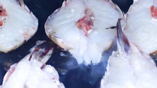 Time Lapse of Shrimps Cooking