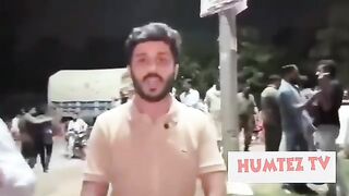 *Senior journalist Makhdoom Shahabuddin was arrested by a heavy contingent of police while reporting in Liaquat Bagh Rawalpindi.