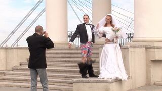 Wedding without complexes Hilarious joke Wedding Prank