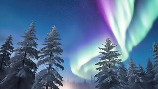 Calm your mind with the view of aurora