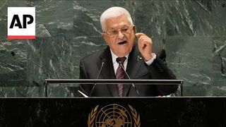 We will not leave Palestinian President address UN General Assembly