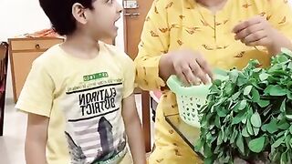 Kid fun with mom