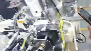 Automatic bra strapping machine