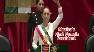 Mexico swears in first female president, Claudia Sheinbaum