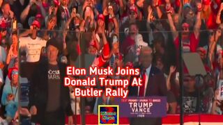 Elon Musk joins Donald Trump at site of Butler assassination attempt