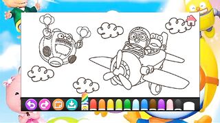 pororo and friend colouring 6