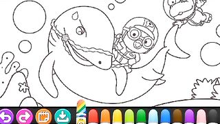 pororo and friend colouring 7