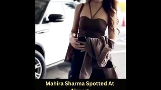 Mahira Sharma Spotted At Airport Viral Masti Bollywood