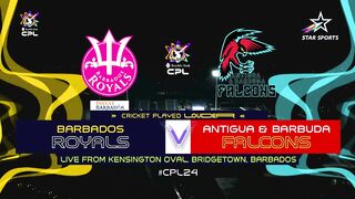 Barbados Royals win by DLS method; beat Falcons by 10 runs _ CPL 2024 Highlights _ #CPLonStar