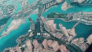 The pearl Qatar arrival view  Send  #qatarairways #qatar #doha  #thepearlqatar