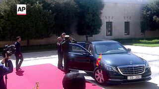Spain's King Felipe VI meets Jordan’s King Abdullah II in Amman.