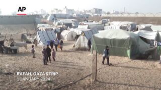 Displaced Gaza family struggles on after a year of war and suffering.