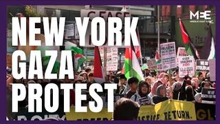 Pro-Palestine protesters march in New York