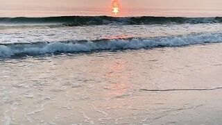 View of Sunset from the Beach