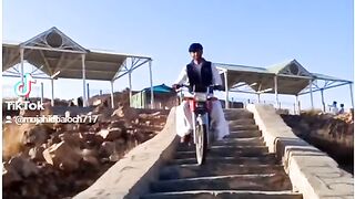 Enjoying in mountain