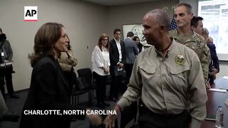 Harris pledges ongoing federal support as she visits North Carolina to survey Helene's aftermath.