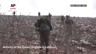 Israeli military releases videos showing troops operating in Lebanon.