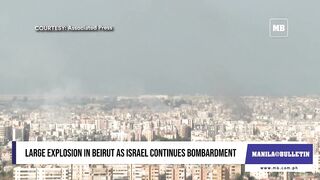 Large explosion in Beirut as Israel continues bombardment.