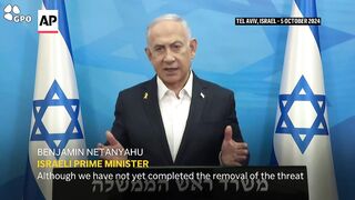 Netanyahu says Israel will respond to Iranian attacks.