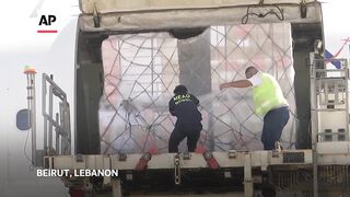 Plane lands in Lebanon carrying 'crucial' medical aid from UN agencies.