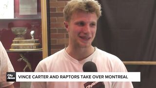 Vince Carter and Toronto Raptors take over Montreal.