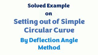 Computation of simple circular curves.